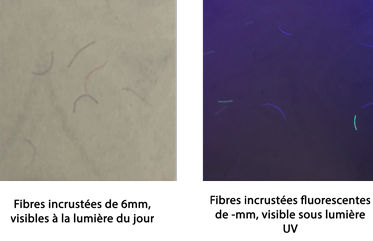 papier fibres invisibles et visibles point securite papier securise